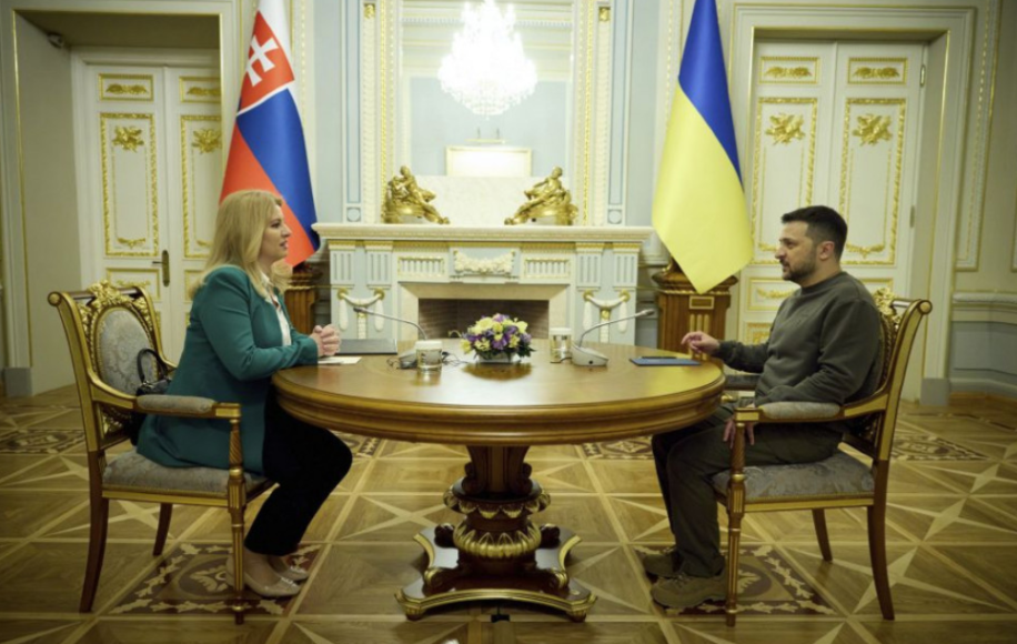 Szlovákia segítségét és az ukránok kitartását méltatta az államfő Kijevben